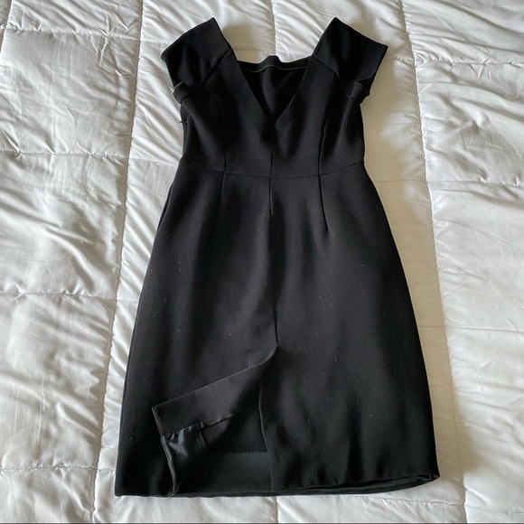 Diane von Furstenberg Black Cap Sleeve Midi Business Casual Dress - Picture 6 of 6